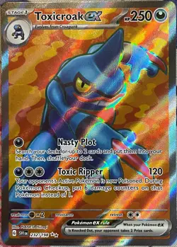 Toxicroak ex Full Art Ultra Rare - 232/198 - Scarlet & Violet Base Pokemon 2023 - Image 1