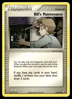 BILL'S MAINTENANCE - 87/112 Uncommon FireRed & LeafGreen Pokemon MP - Image 1