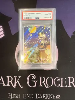 2025 POKEMON SIMPLIFIED CHINESE CBB3C GEM PACK VOL 3 #07 Meowth PSA10 - Image 1