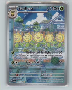 Sunflora 169/167 Illustration Rare SV06: Twilight Masquerade Pokemon TCG NM - Image 1