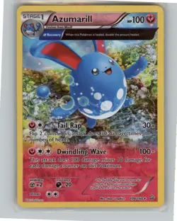 Azumarill (Alpha) 104/160 Holo Rare XY - Primal Clash Pokemon TCG LP - Image 1
