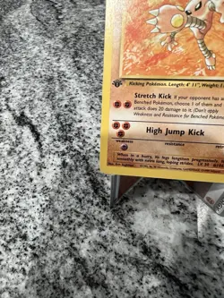 1999 Pokemon Hitmonlee Fossil 22/62 1st Edition Non-Holo - Image 5
