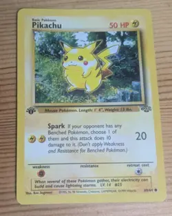 1999 Pokemon Pikachu 1st Edition Common Jungle Base Set 60/64 Regular WOTC MP - Image 1