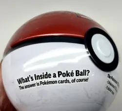 Pokemon TCG Red Poke Ball Tin A24. 3 TCG Booster Packs & 2 Sticker Sheets SEALED - Image 3