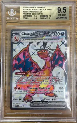 Pokemon Charizard EX SWSH 56 Black Star Promo English BGS 9.5 - Image 1