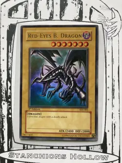 Yu-Gi-Oh! TCG Red-Eyes B. Dragon (1st Edition) (SDJ-001) Ultra Rare VLP - Image 1