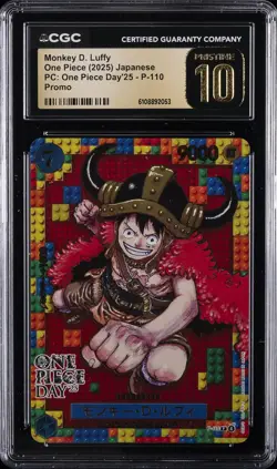 2025 ONE PIECE JPN PC: ONE PIECE DAY '25 PROMO MONKEY D. LUFFY CGC 10 PRISTINE - Image 1