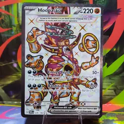 Pokemon TCG Hoopa EX Paradox Rift Ultra Rare Card 226/182 Near Mint Condition - Image 1