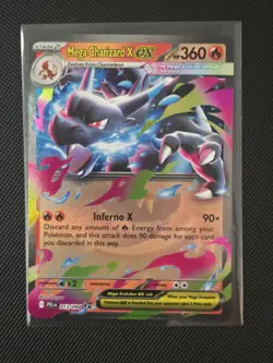Mega Charizard X EX 13/94 Phantasmal Flames Pokemon Card Near Mint Shiny! - Image 1