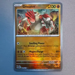 Groudon 049/131 Pokeball Reverse Holo - Prismatic Evolutions - Pokemon TCG Card - Image 1