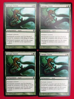MTG 4X Canopy Cover X4 Worldwake Magic - (LP/MP -NM) - Image 1