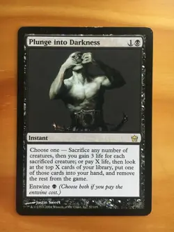Mtg Fifth Dawn Plunge into Darkness MP - Image 1