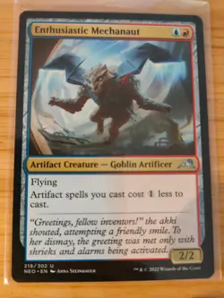 MTG Enthusiastic Mechanaut 0114 Kamigawa: Neon Dynasty M/NM Free UK P&P - Image 1