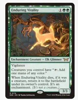 1x MTG Enduring Vitality Duskmourn RARE! NM Mint! Ships Fast - Image 1