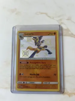 Pokemon TCG Lucario Hidden Fates SV22/SV94 Holo Shiny Holo Rare Near Mint - Image 1