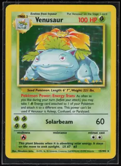 Pokemon TCG Base Set #015/102 Venusaur - Image 1