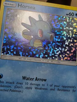HP Pokemon HORSEA 3/12 (Holo Promo) McDonald's 2018 - Image 5