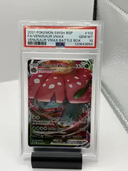 2021 Pokemon Venusaur VMAX SWSH Black Star Promo SWSH102 PSA 10 GEM MINT - Image 1