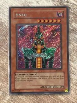 Yu-Gi-Oh! TCG Jinzo BPT-011 Secret Rare Collectors Tin 2003 LP Condition - Image 1