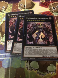 Yugioh x3 CXyz Gimmick Puppet Fanatix Machinix INFO-EN043 Super Rare 1st Ed NM - Image 1