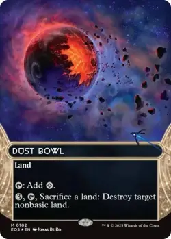 MTG English Dust Bowl (0102) (Borderless) (Galaxy Foil) NM Foil Stellar Sights - Image 1