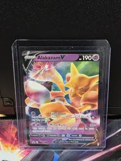 Pokemon Alakazam V Black Star Promo Card SWSH083 NM - Image 1