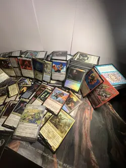 1200 Magic the Gathering MTG card lot with 50 Rares - Image 1