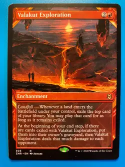 MTG 1x SHOWCASE Valakut Exploration # 303 Zendikar Rising Magic Gathering x1 NM - Image 1