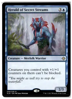 MTG Herald of Secret Streams - Promo Pack: Ixalan Lightly Played English - Image 1