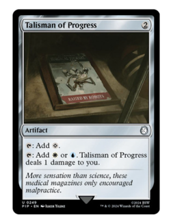 Talisman of Progress Fallout MTG - Image 1