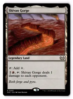 Shivan Gorge 297 Commander: Duskmourn: House of Horror NM - Image 1