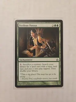 Perilous Forays - Ravnica: City of Guilds - LP - Uncommon - Enchantment - MTG - Image 1