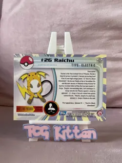 2000 Topps Pokemon - Raichu- #26 - Series 1 - Non-Holo - TCGKITTEN - Image 2