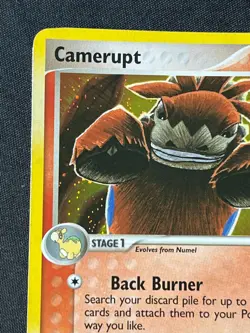 Pokemon 2006 Camerupt EX Deoxys 4/107 Holo SWIRL Rare Near Mint NM - Image 4