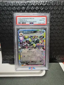 2025 Pokemon Prismatic Umbreon EX Surprise Box Exclusive PSA 10 - Image 1