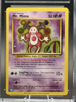 2023 - Pokemon TCG - Mr. Mime 013/034 Blastoise & Suicune Holo - CGC 8 NM MINT - Image 3