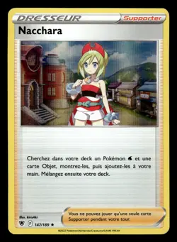 Carte Pokemon Nacchara Holo 147/189 Astres Radieux Francais - Image 1