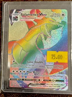 Pokemon TCG Salamence VMAX Darkness Ablaze 194/189 Holo Secret Rare - Image 1