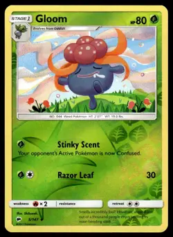 Gloom 2017 Sun & Moon - Burning Shadows #5 Stage 1/Uncommon Reverse Holo - Image 1