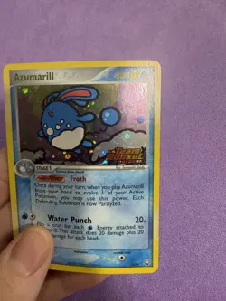 Azumarill 1/109 ex Team Rocket Returns Reverse Holo Stamped Pokemon LP - Image 2