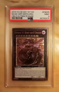 Yu-Gi-Oh 2013 Number 92: Heart-Earth Dragon CBLZ-EN045 PSA 9 MINT 1st Edition! - Image 1