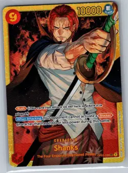 Shanks OP01-120 PRB01 SEC Romance Dawn - One Piece Card Game - NM - Image 1