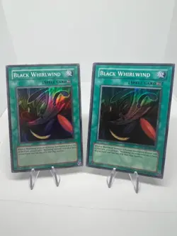 2x Yugioh Black Whirlwind TU01-EN005 Turbo Pack Booster One Pack Unlimited MP - Image 1