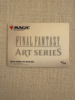 Barret Wallace Art Series Card (Gold-Stamped) 8/53 Final Fantasy MTG - Image 2