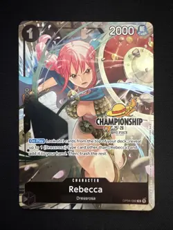 Rebecca (CS 25-26 Celebration Pack) OP04-092 One Piece Promotion Cards Foil - Image 1