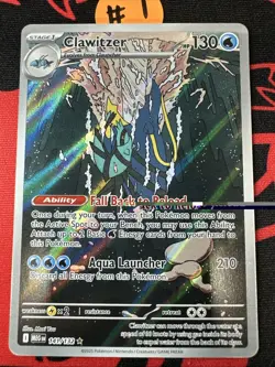 Clawitzer 141/132 ME01: Mega Evolution Illustration Rare Pokemon Card NM Mint - Image 1