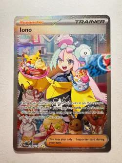 pokemon card Iono 269/193 Sv02: Paldea Evolved Holo - Image 1