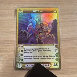 Chaotic 44/222 Bivike Super Rare 1st Edition Holo Card - Image 3
