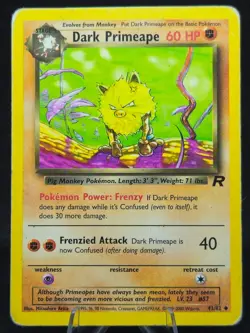 Dark Primeape (43) Team Rocket, Uncommon Pokemon Card HP - Image 1