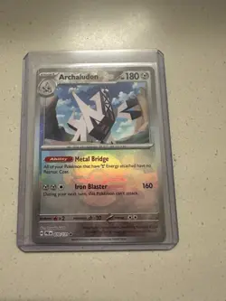 Archaludon 070 2025 Pokemon Prismatic Evolutions Poke Ball Holo Rare Card NM+ - Image 1